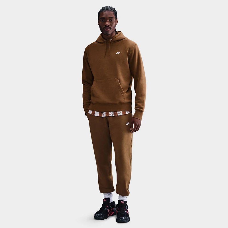 Nike Club Fleece Joggers Mosswood Brown / White