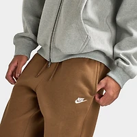Nike Club Fleece Joggers Mosswood Brown / White