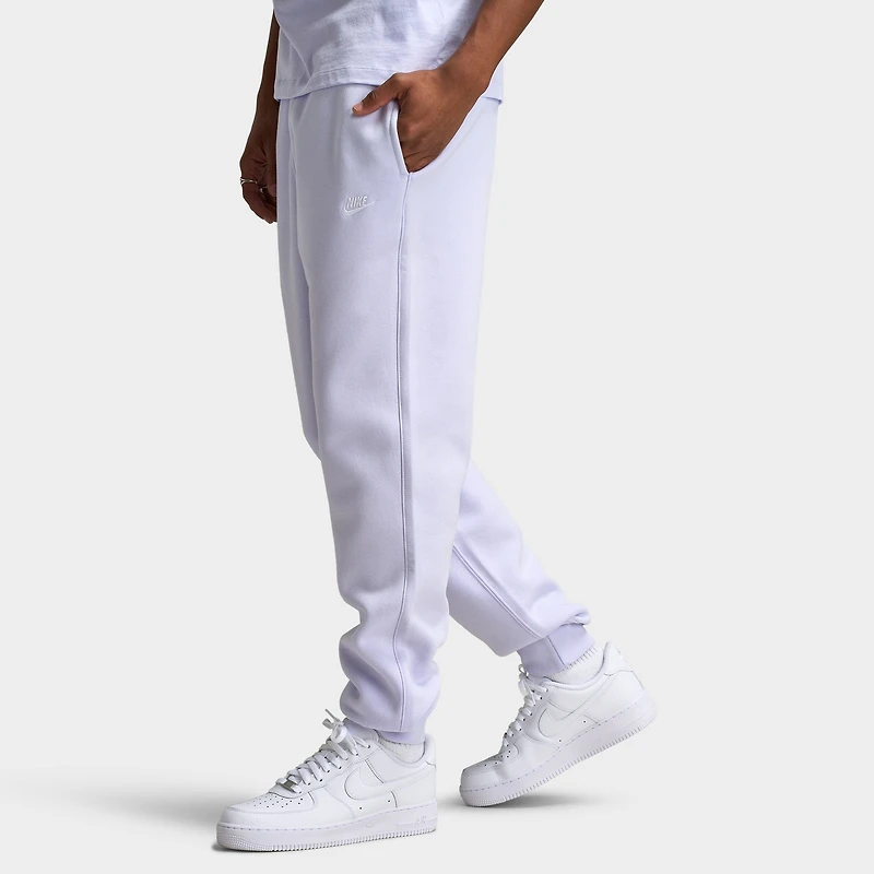 Nike Club Fleece Joggers Amethyst Tint - White