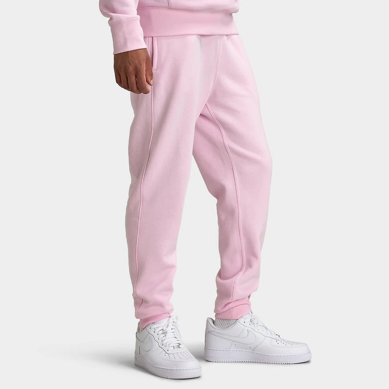 Pantalon de jogging Nike Club Rose clair / Blanc