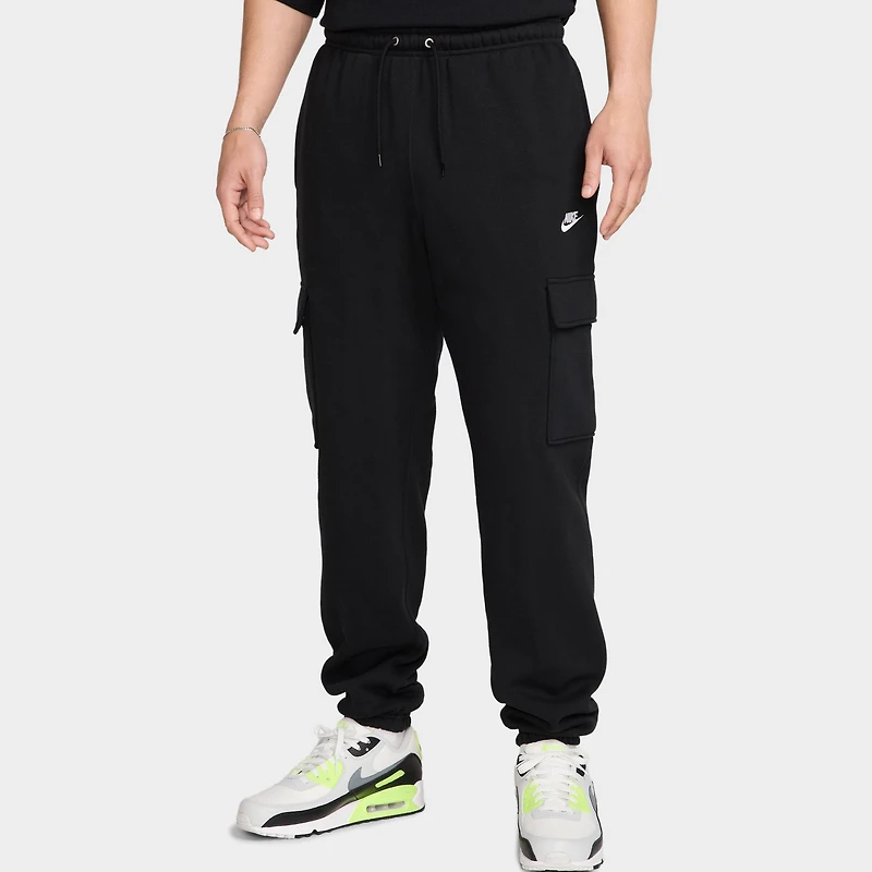 Nike Club Fleece Cargo Pants Black / - White