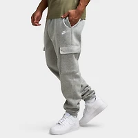 Nike Club Fleece Cargo Pants Dark Grey Heather / Light Smoke - White
