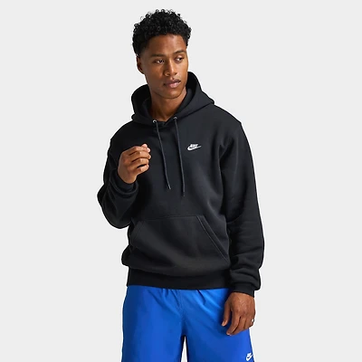 Nike Club Fleece Chandail à capuchon noir / - blanc