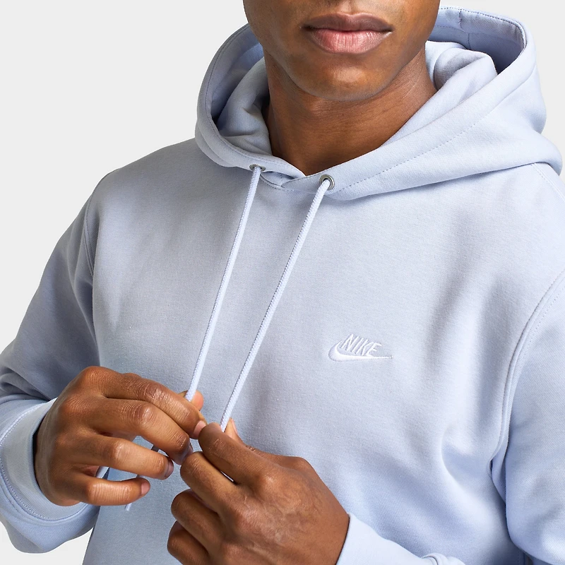 Nike Club Fleece Pullover Hoodie Ghost / White