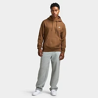 Nike Club Fleece Pullover Hoodie Mosswood Brown / White