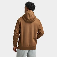 Nike Club Fleece Pullover Hoodie Mosswood Brown / White