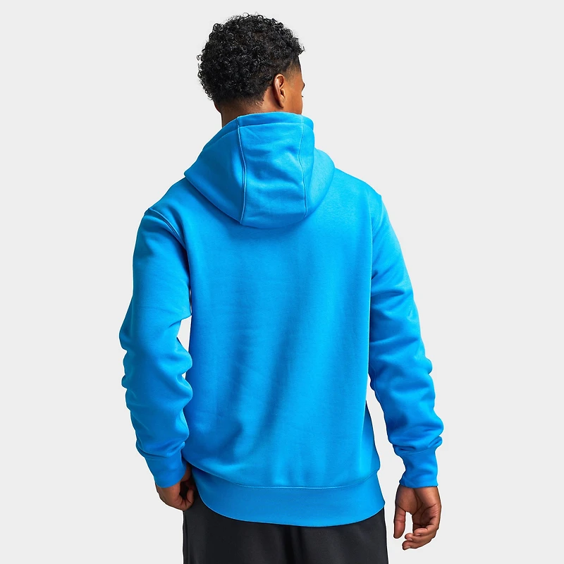 Nike Club Fleece Pullover Hoodie Light Photon Blue / White