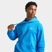 Nike Club Fleece Pullover Hoodie Light Photon Blue / White