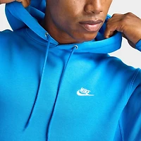 Nike Club Fleece Pullover Hoodie Light Photon Blue / White