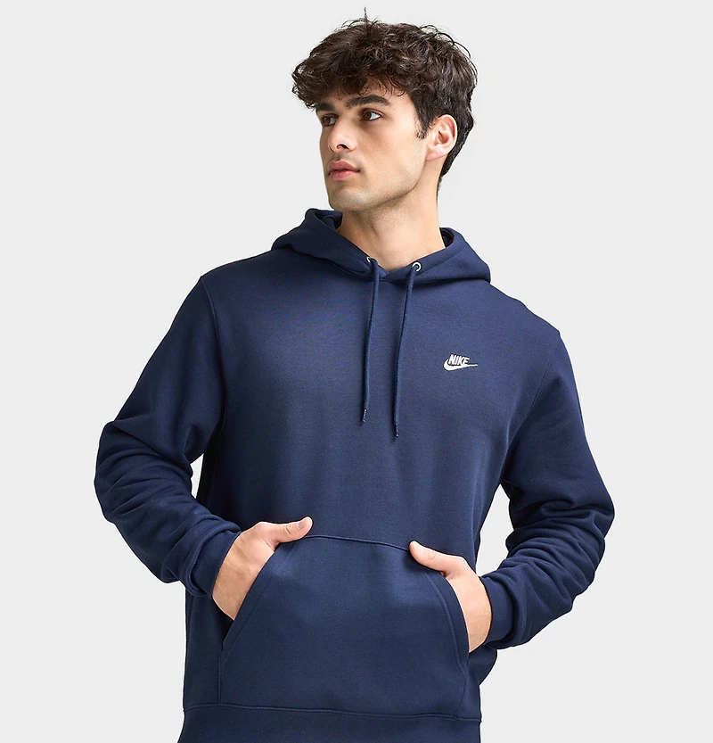 Nike Club Fleece Hoodie / Obsidian White