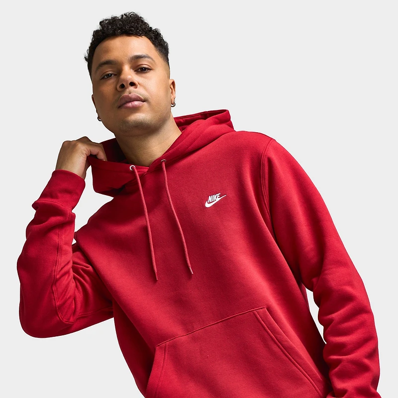 Nike Club Fleece Hoodie / Tough Red