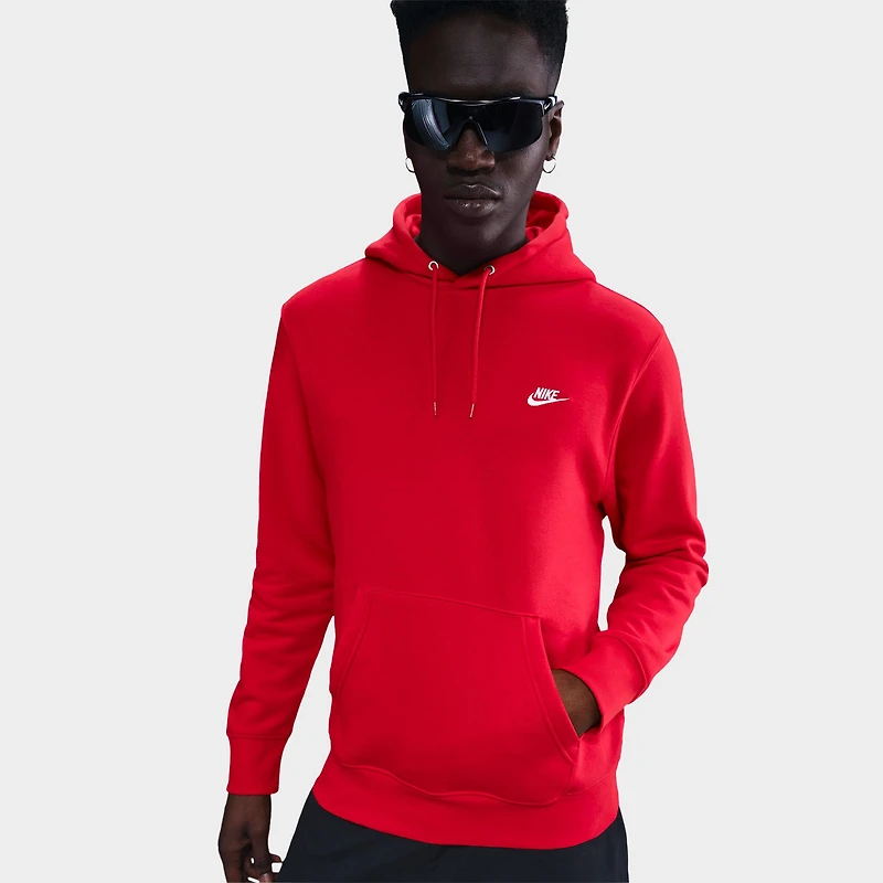 Nike Club Fleece Hoodie / University Red