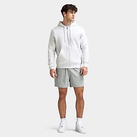 Nike Club Full Zip Hoodie Birch Heather / White