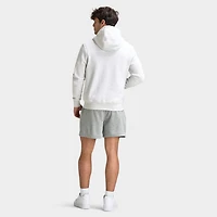 Nike Club Full Zip Hoodie Birch Heather / White