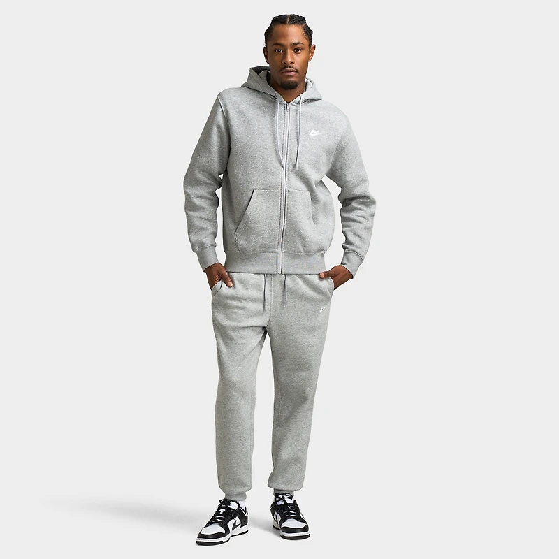 Nike Club BB Full-Zip Hoodie / Heather Grey