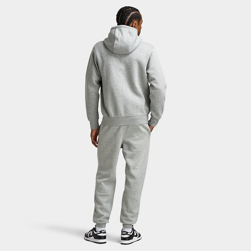 Nike Club entièrement zippé chandail à capuche en polaire / Gris chiné