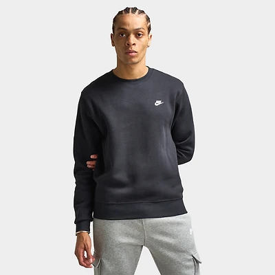 Nike Club Fleece Crew Black / White