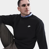Nike Club Fleece Crew Black / White