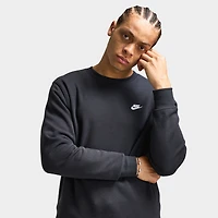 Nike Club Fleece Crew Black / White