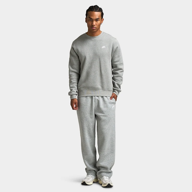 Nike Club Crew Dark Grey Heather / White