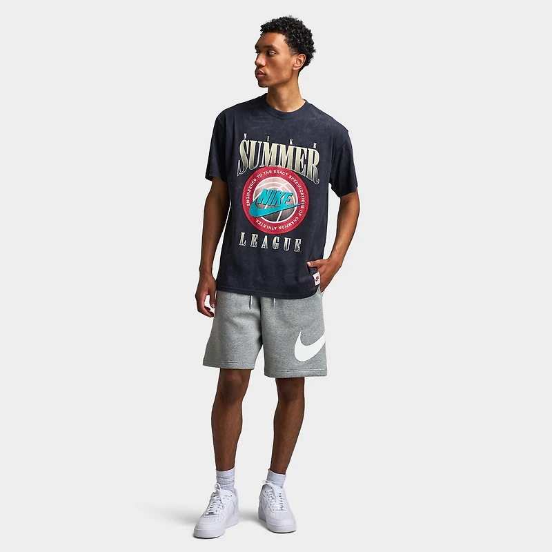 Nike Club Brushed Fleece Shorts Dark Heather Grey / Light Smoke