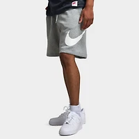 Nike Club Brushed Fleece Shorts Dark Heather Grey / Light Smoke
