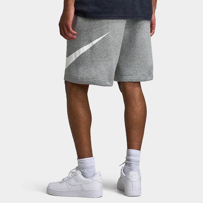 Nike Club Brushed Fleece Shorts Dark Heather Grey / Light Smoke