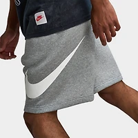 Nike Club Brushed Fleece Shorts Dark Heather Grey / Light Smoke