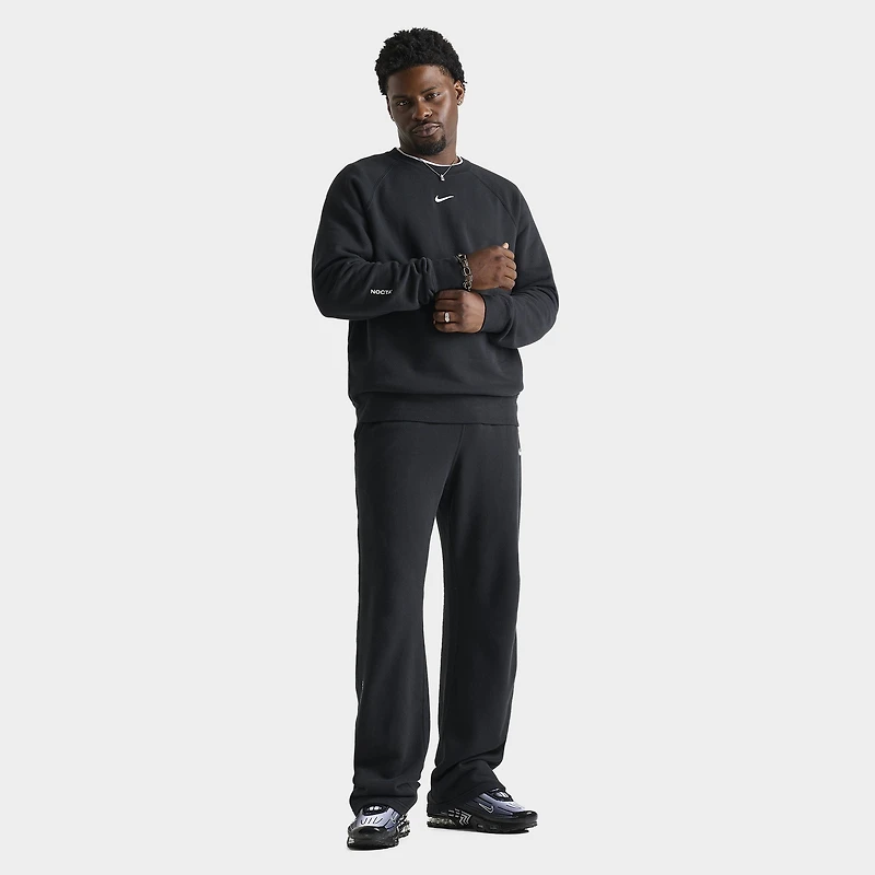 Nike NOCTA NRG CS Cardinal  Fleece Crewneck Black / White