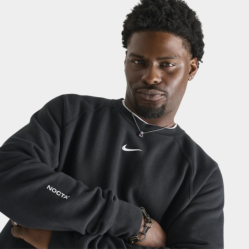 Nike NOCTA NRG CS Cardinal  Fleece Crewneck Black / White