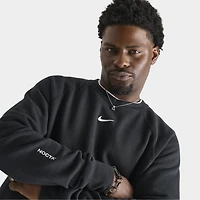 Nike NOCTA NRG CS Cardinal  Fleece Crewneck Black / White