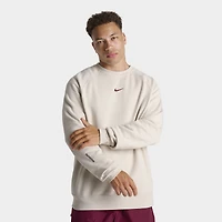 Nike NOCTA CS Cardinal Fleece Crewneck Light Orewood Brown / Team Red