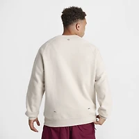 Nike NOCTA CS Cardinal Fleece Crewneck Light Orewood Brown / Team Red