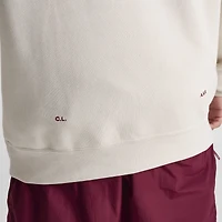 Nike NOCTA CS Cardinal Fleece Crewneck Light Orewood Brown / Team Red