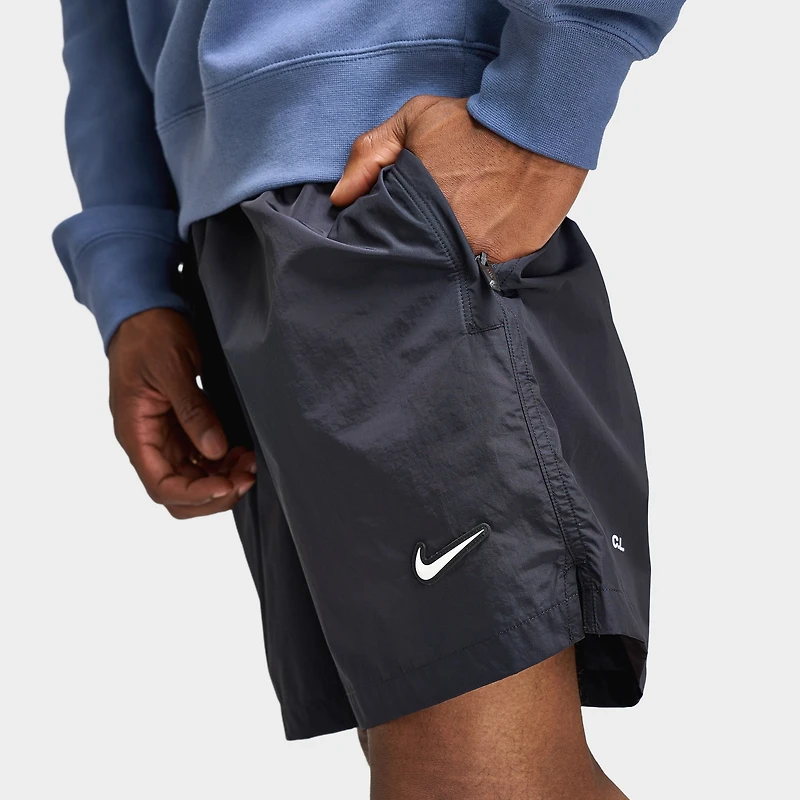 Nike NOCTA Short en nylon Cardinal Noir / Blanc