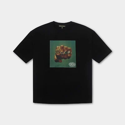 Criminal Damage Fist Of Gold T-Shirt / Black