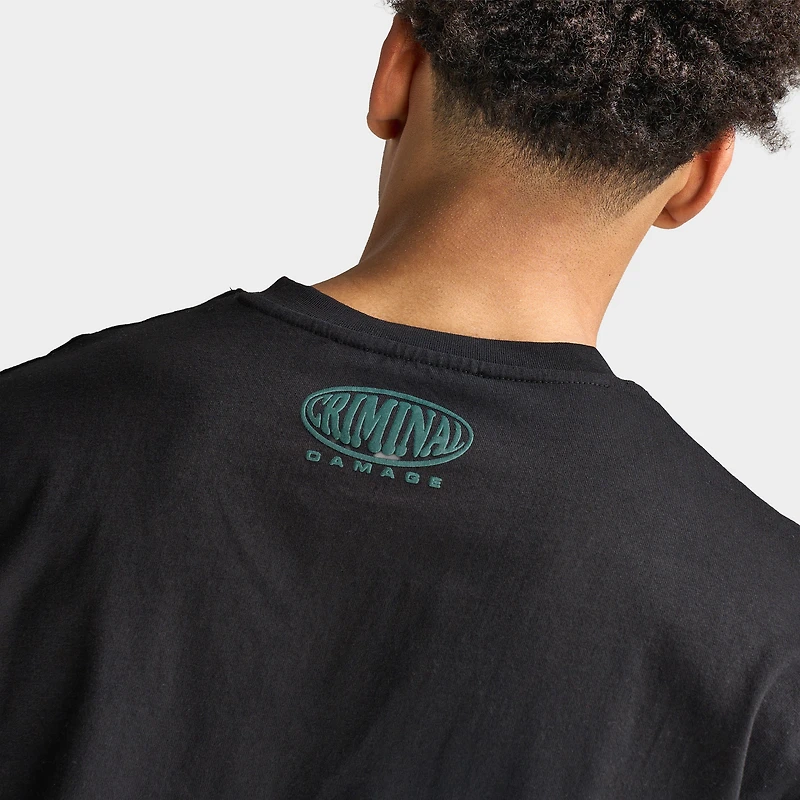 Criminal Damage Fist Of Gold T-Shirt / Black