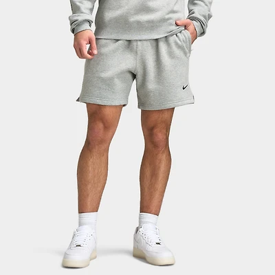 Nike Hommes NOCTA Short polaire gris chiné foncé / MSLVR - Noir