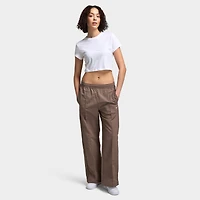 Nike Sportswear Women's Mid-Rise Open-Hem Pants Mink Brown / White