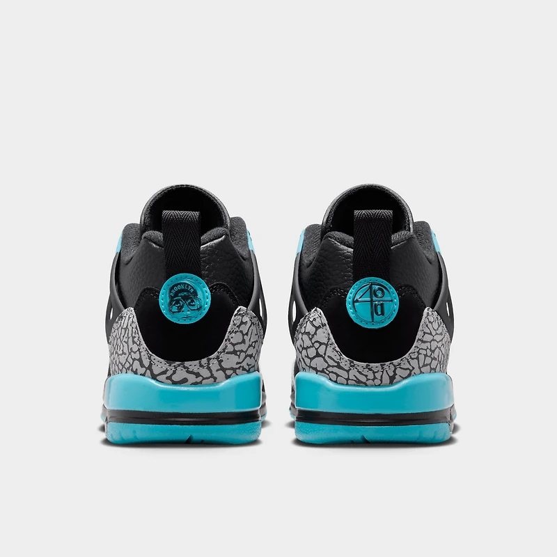 Jordan Spizike Low GS Noir / Gris Loup - Bleu Gamma