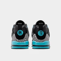 Jordan Spizike Low GS Noir / Gris Loup - Bleu Gamma