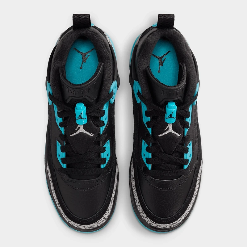 Jordan Spizike Low GS Noir / Gris Loup - Bleu Gamma