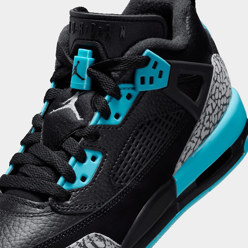 Jordan Spizike Low GS Noir / Gris Loup - Bleu Gamma