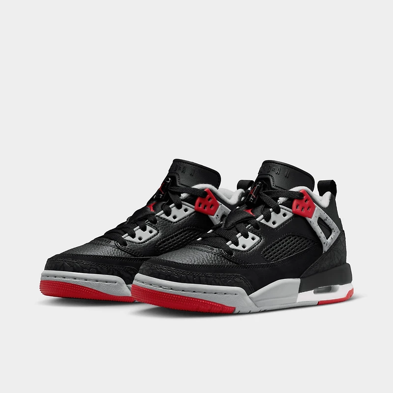 Jordan Spizike Low Black / Gym Red - Wolf Grey