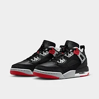 Jordan Spizike Low Black / Gym Red - Wolf Grey