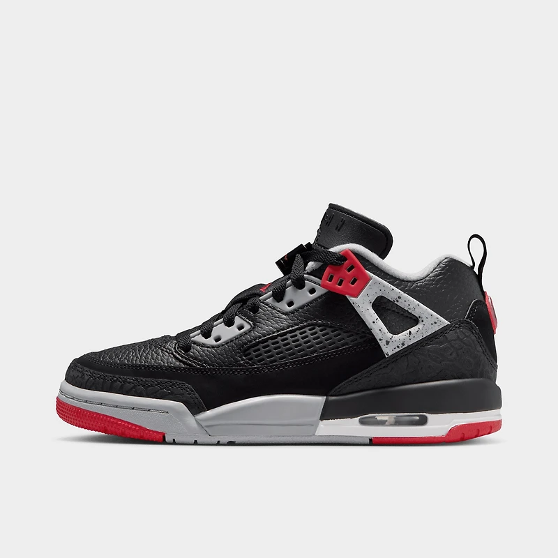 Jordan Spizike Low GS Noir / Rouge Université - Gris Loup