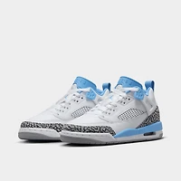 Jordan Spizike Low GS Blanc / Bleu Université - Gris Loup