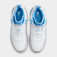 Jordan Spizike Low GS Blanc / Bleu Université - Gris Loup