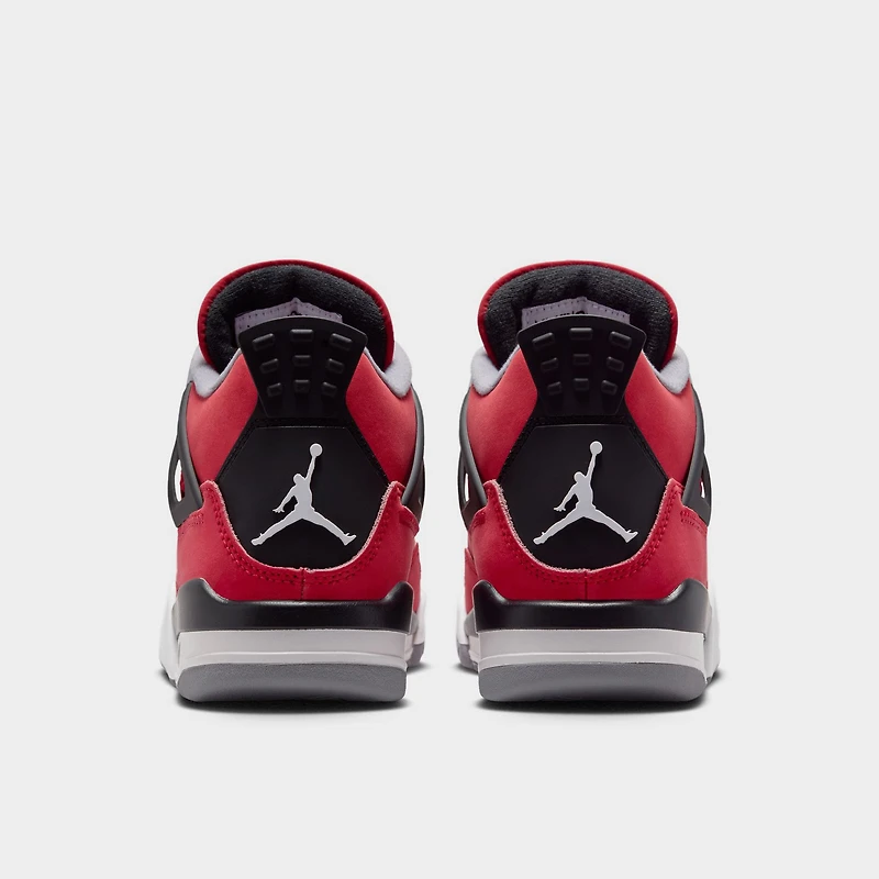 Jordan 4 Rétro GS Rouge Feu / Blanc - Noir