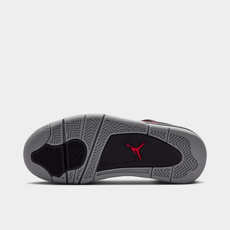 Jordan 4 Rétro GS Rouge Feu / Blanc - Noir